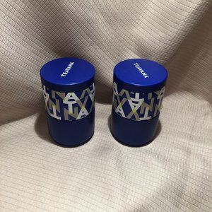2Teavana stackable tea tins, they hold 4oz of tea
